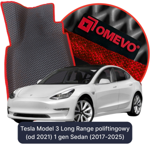 OMEVO 5D Pro EVA Dywaniki do Tesla Model 3 Long Range poliftingowy (od 2021) 1 gen Sedan (2017-2025)