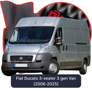 OMEVO 5D Pro EVA Dywaniki do Fiat Ducato 3-Osobowy 3 gen Van (2006-2025)