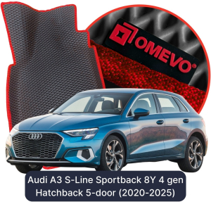 OMEVO 5D Pro EVA Dywaniki do Audi A3 S-Line sportback 8Y 4 gen Hatchback 5 drzwi (2020-2025)