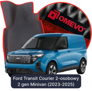OMEVO 5D Pro EVA Dywaniki do Ford Transit Courier 2-osobowy 2 gen Minivan (2023-2025)