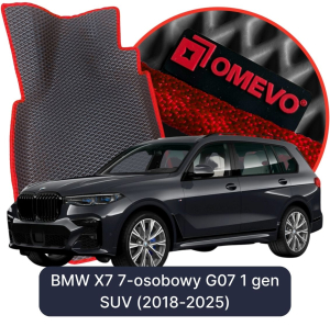 OMEVO 5D Pro EVA Dywaniki do BMW X7 7-osobowy G07 1 gen SUV (2018-2025)