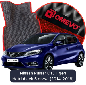 OMEVO 5D Pro EVA Dywaniki do Nissan Pulsar C13 1 gen Hatchback 5 drzwi (2014-2018)