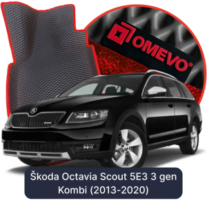 OMEVO 5D Pro EVA Dywaniki do Škoda Octavia Scout 5E3 3 gen Kombi (2013-2020)