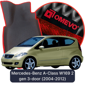 OMEVO 5D Pro EVA Dywaniki do Mercedes-Benz A klasa W169 2 gen Hatchback 3 drzwi (2004-2012)