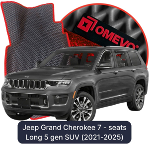 OMEVO 5D Pro EVA Dywaniki do Jeep Grand Cherokee 7 - Osobowy Long 5 gen SUV (2021-2025)