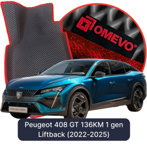 OMEVO 5D Pro EVA Dywaniki do Peugeot 408 GT 136KM 1 gen Liftback (2022-2025)