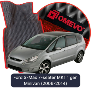 OMEVO 5D Pro EVA Dywaniki do Ford S-Max 7-osobowy MK1 1 gen Minivan (2006-2014)