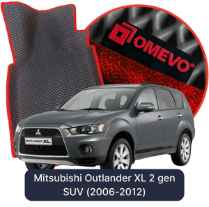 OMEVO 5D Pro EVA Dywaniki do Mitsubishi Outlander XL 2 gen SUV (2006-2012)