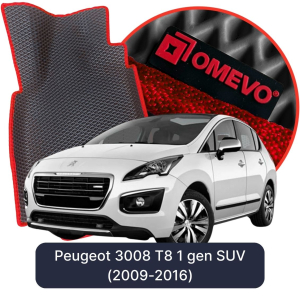 OMEVO 5D Pro EVA Dywaniki do Peugeot 3008 T8 1 gen SUV (2009-2016)