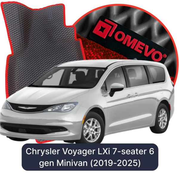 Dywaniki samochodowe EVA OMEVO do Chrysler Voyager LXi 7-osobowy 6 gen Minivan (2019-2026)