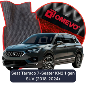 OMEVO 5D Pro EVA Dywaniki do Seat Tarraco 7-osobowy KN2 1 gen SUV (2018-2024)
