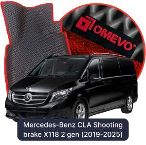 OMEVO 5D Pro EVA Dywaniki do Mercedes-Benz V klasa 3-Osobowy W447 3 gen Minivan Extra Long (2014-2025)