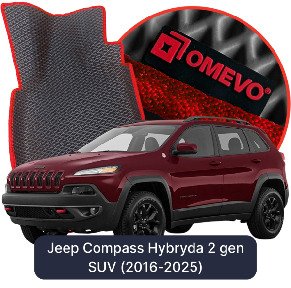 Dywaniki samochodowe EVA OMEVO do Jeep Compass Hybryda 2 gen SUV (2016-2026)