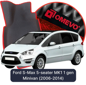OMEVO 5D Pro EVA Dywaniki do Ford S-Max 5-osobowy MK1 1 gen Minivan (2006-2014)