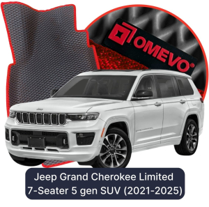 OMEVO 5D Pro EVA Dywaniki do Jeep Grand Cherokee Limited 7 Osobowy 5 gen SUV Long (2021-2025)