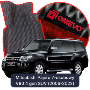 OMEVO 5D Pro EVA Dywaniki do Mitsubishi Pajero 7-osobowy V80 4 gen SUV (2006-2022)