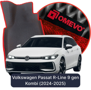 OMEVO 5D Pro EVA Dywaniki do Volkswagen Passat R-Line Hybryda (MHEV) 9 gen Kombi (2024-2025)