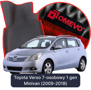 OMEVO 5D Pro EVA Dywaniki do Toyota Verso 7-osobowy 1 gen Minivan (2009-2018)