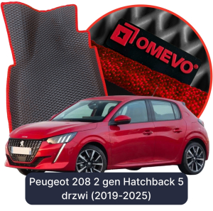 OMEVO 5D Pro EVA Dywaniki do Peugeot 208 2 gen Hatchback 5 drzwi (2019-2025)