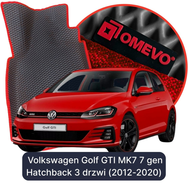 Dywaniki samochodowe EVA OMEVO do Volkswagen Golf GTI MK7 7 gen Hatchback 3 drzwi (2012-2020)