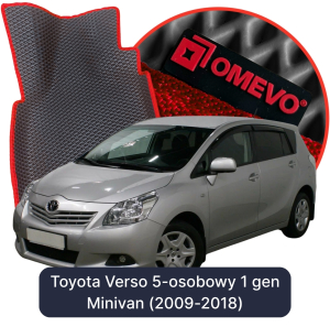 OMEVO 5D Pro EVA Dywaniki do Toyota Verso 5-osobowy 1 gen Minivan (2009-2018)