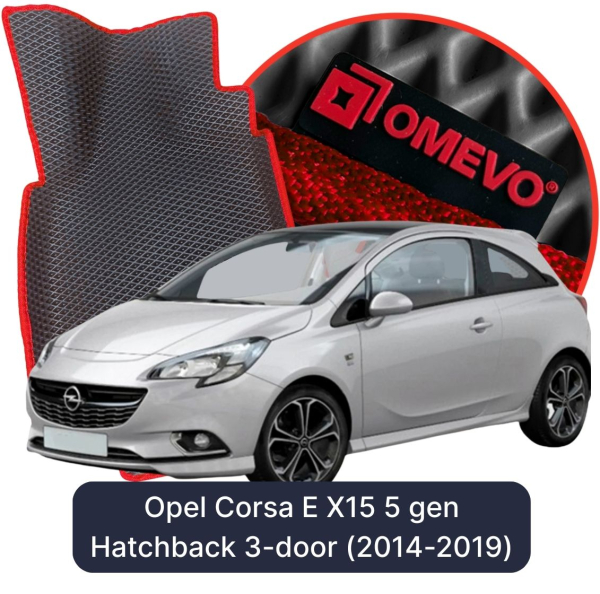 Dywaniki samochodowe EVA OMEVO do Opel Corsa E X15 5 gen Hatchback 3 drzwi (2014-2019)
