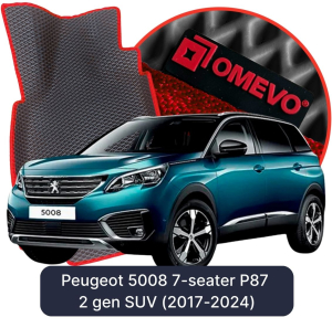 OMEVO 5D Pro EVA Dywaniki do Peugeot 5008 7 - Osobowy P87 2 gen SUV (2017-2024)