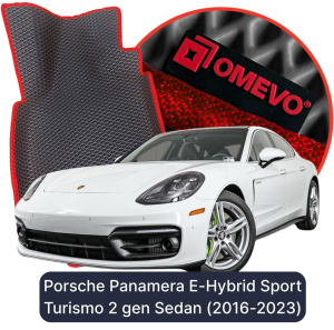 OMEVO 5D Pro EVA Dywaniki do Porsche Panamera E-Hybryd Sport Tourismo 2 gen Sedan (2016-2023)