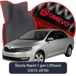 OMEVO 5D Pro EVA Dywaniki do Škoda Rapid 1 gen Liftback (2013-2019)