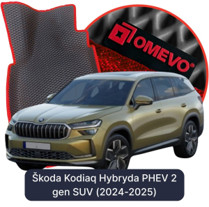 OMEVO 5D Pro EVA Dywaniki do Škoda Kodiaq 5-osobowy Hybryda PHEV 2 gen SUV (2024-2025)