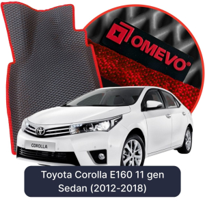 OMEVO 5D Pro EVA Dywaniki do Toyota Corolla E160 11 gen Sedan (2012-2018)