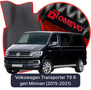 OMEVO 5D Pro EVA Dywaniki do Volkswagen Transporter 9 - Osobowy T6 6 gen Minivan (2015-2021)