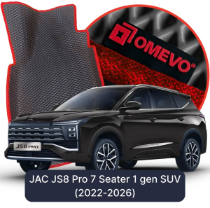 OMEVO 5D Pro EVA Dywaniki do JAC JS8 Pro 7-osobowy 1 gen SUV (2022-2026)