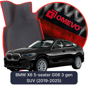 OMEVO 5D Pro EVA Dywaniki do BMW X6 5-osobowy G06 3 gen SUV (2019-2026)
