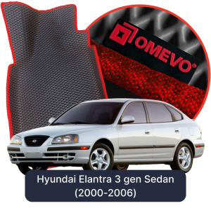OMEVO 5D Pro EVA Dywaniki do Hyundai Elantra 3 gen Sedan (2000-2006)