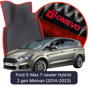 OMEVO 5D Pro EVA Dywaniki do Ford S-Max 7-osobowy Hybryda 2 gen Minivan (2014-2023)