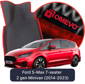 OMEVO 5D Pro EVA Dywaniki do Ford S-Max 7-osobowy 2 gen Minivan (2014-2023)