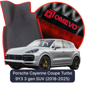 OMEVO 5D Pro EVA Dywaniki do Porsche Cayenne Coupe Turbo 9Y3 3 gen SUV (2018-2025)