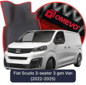 OMEVO 5D Pro EVA Dywaniki do Fiat Scudo 3-osobowy 3 gen Van (2022-2025)