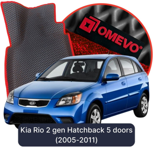 OMEVO 5D Pro EVA Dywaniki do Kia Rio 2 gen Hatchback 5 drzwi (2005-2011)