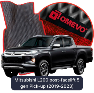 OMEVO 5D Pro EVA Dywaniki do Mitsubishi L200 poliftingowy 5 gen Pick-up (2019-2023)