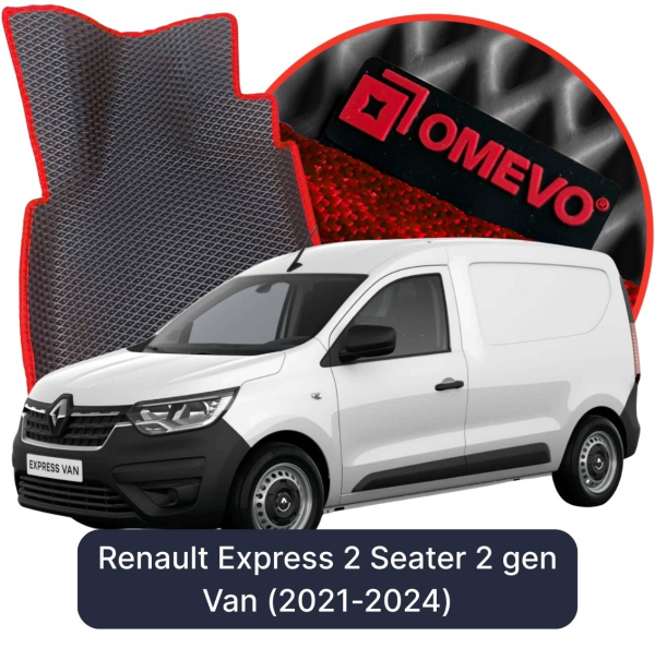 Dywaniki samochodowe EVA OMEVO do Renault Express 2-osobowy 2 gen Van (2021-2024)
