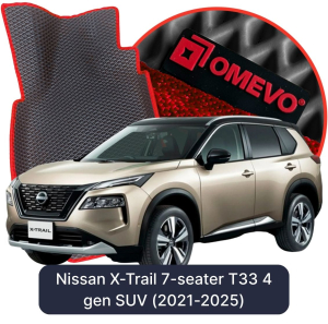 OMEVO 5D Pro EVA Dywaniki do Nissan X-Trail 7-Osobowy T33 4 gen SUV (2021-2026)