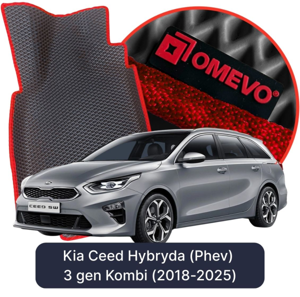 Dywaniki samochodowe EVA OMEVO do Kia Ceed Hybryda (Phev) 3 gen Kombi (2018-2025)