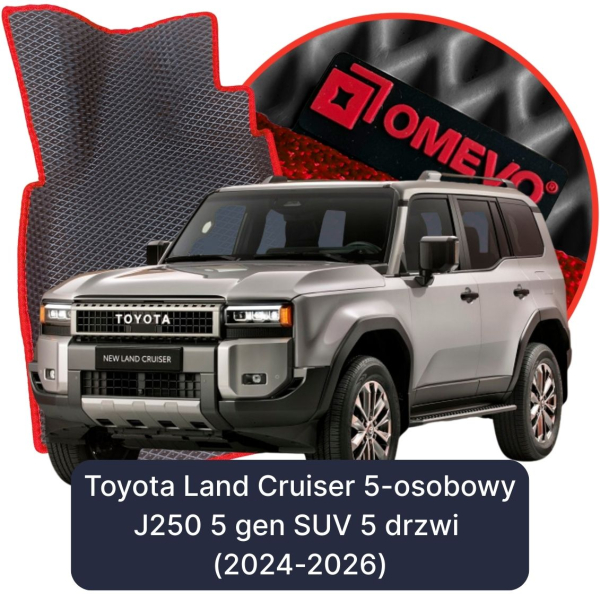 Dywaniki samochodowe EVA OMEVO do Toyota Land Cruiser 5-osobowy J250 5 gen SUV 5 drzwi (2024-2026)