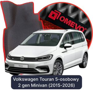 OMEVO 5D Pro EVA Dywaniki do Volkswagen Touran 5-osobowy 2 gen Minivan (2015-2026)