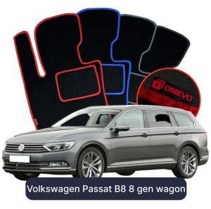 Dywaniki Welurowe OMEVO do Volkswagen Passat B8 8 gen Kombi (2014-2023)