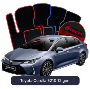 Dywaniki Welurowe OMEVO do Toyota Corolla E210 12 gen Sedan (2018-2026)