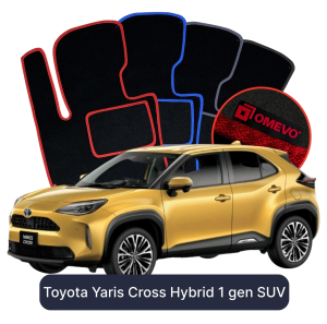 Dywaniki Welurowe OMEVO do Toyota Yaris Cross Hybryda 1 gen SUV (2020-2026)