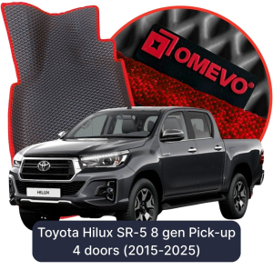 OMEVO 5D Pro EVA Dywaniki do Toyota Hilux SR-5 8 gen Pick-up 4 drzwi (2015-2025)